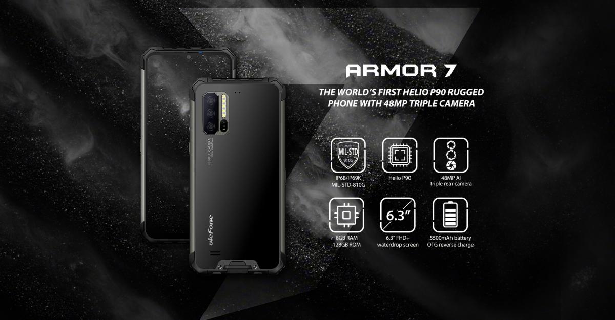 Ulefone Armor 7: Waterproof and rugged smartphone